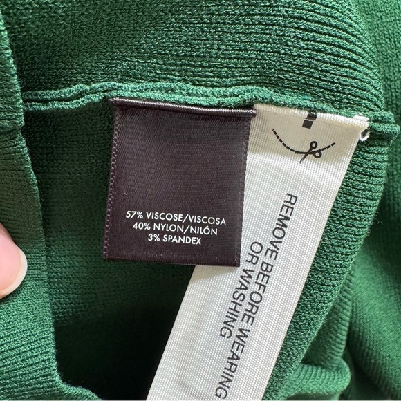 Ann Taylor Hunter Green Flare Sleeve Dress - Picture 6 of 6